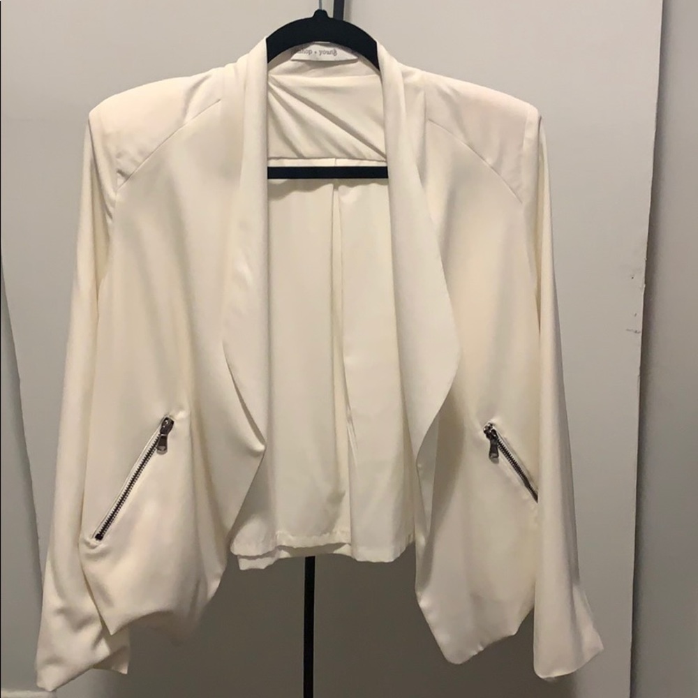 Off White Jacket/ Blazer by “bishop + young” from Anthropologie